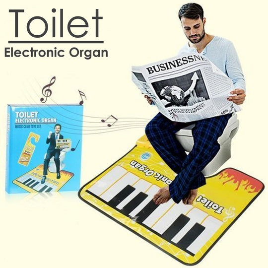 Toilet Electric Organ Touch Play Keyboard Music Singing Toilet Carpet Mat