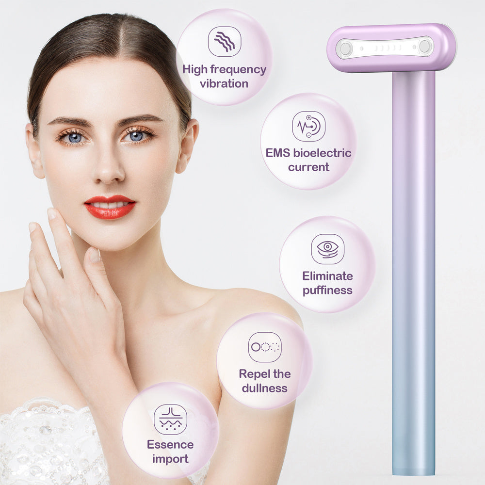 Wand Skin Care EMS Micro-current Introduction Rotatable Vibration Face And Neck Massage